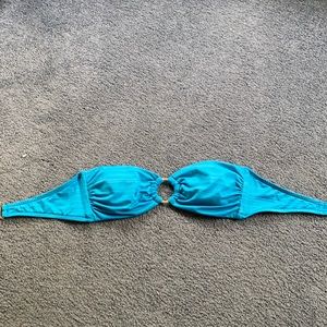 Light Blue Strapless Bikini Top Size Small